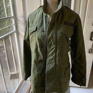 U.S. Army Green Men's Jacket. It could be small or medium.